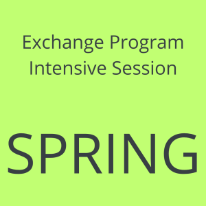 1. SPRING -  Exchange Program Intensive Session